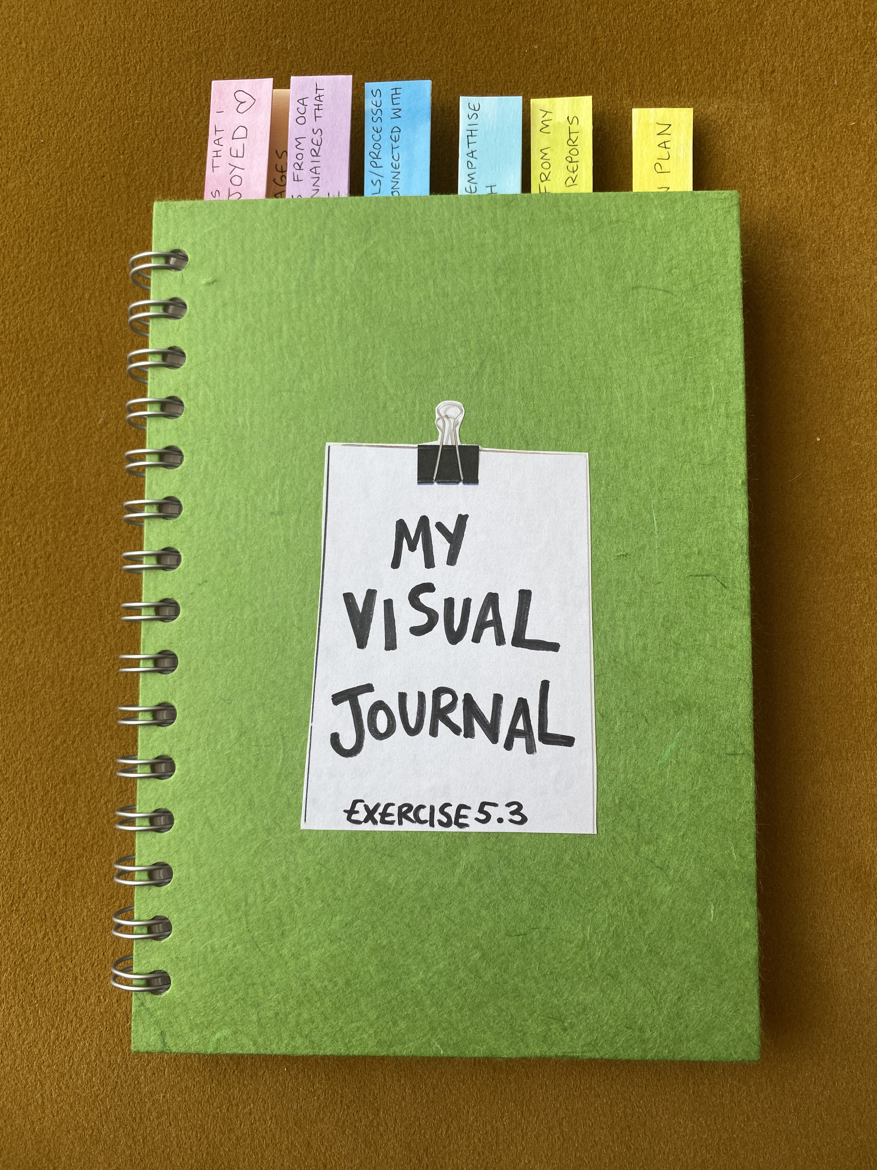 visual journal assignment